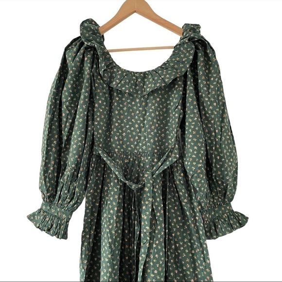 NWT Doen Zarina Dress in Forest Parc Monceau - Picture 10 of 14